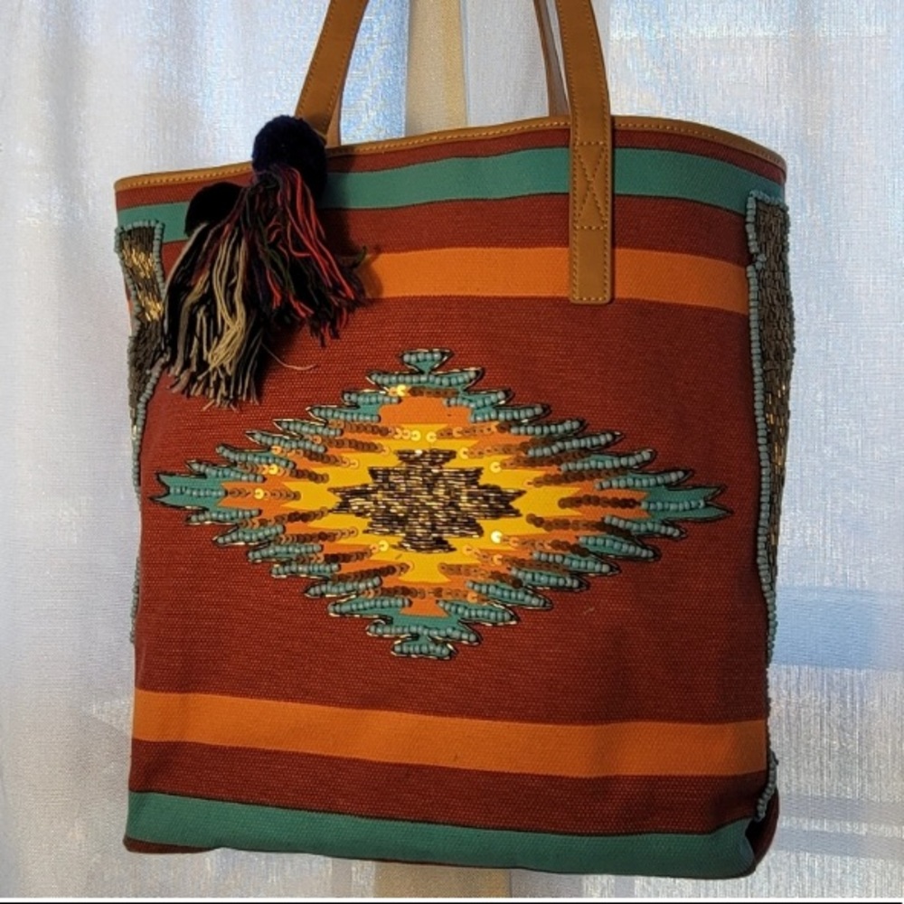 🏜 SAM EDELMAN 🏜 aztec tote bag